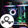 SATAs To 4Pin Fan Connectors Cable Flexible 1 To 3/4 Expansion For Optimized Airflows And Computer Component Protections