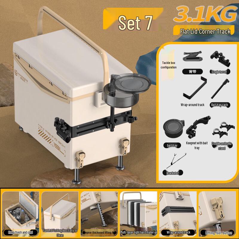 

Portable Insulated Fishing Box with Integrated Seat
