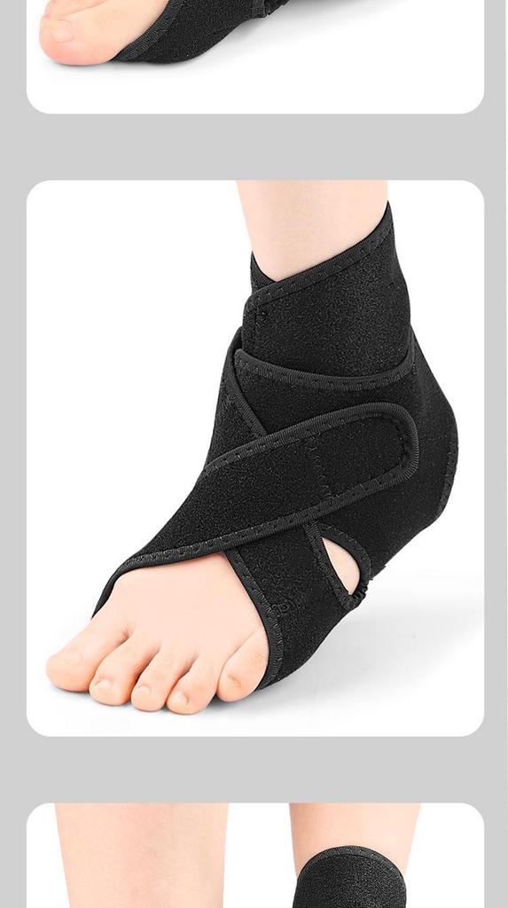 Double-Layer Ankle Brace with Arch Support and Foot Drop Lifting Strap