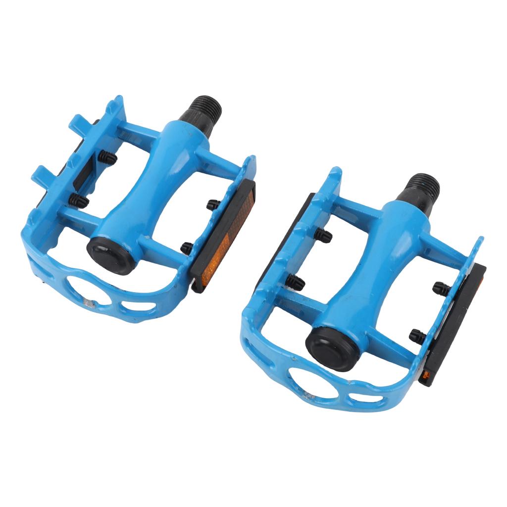 2 X Aluminium Alloy Bicycle Pedals Cycling Pedals Mountain Bike Platform Pedals (blue)
