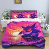 New 2026 Gengar-themed Duvet and Pillowcases – Suitable for Single, Double, King, and Queen Beds.