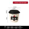 SHUNJU Cute Schnauzer Ceramic Mug with Lid