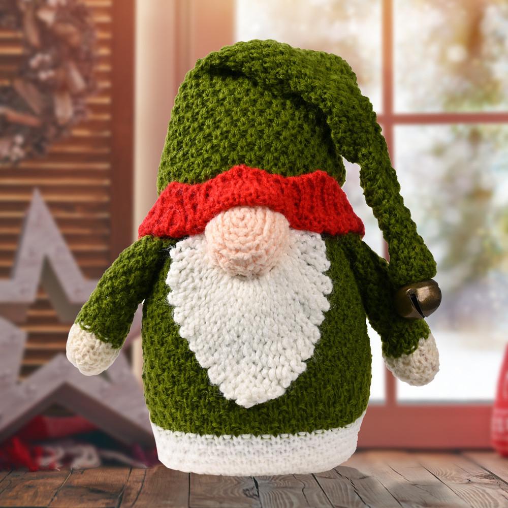 

Knitted Playful Rudolph Gnome Decoration For Heartwarming Christmas Festivities Knit Green Rudolph