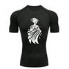 Abstract Print Men's Sports T-Shirt Training Fitness Compression Workout T-Shirt T-Shirt for Men
