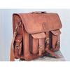 Men's Genuine Briefcase Vintage Leather Messenger Bag Shoulder Laptop Bag
