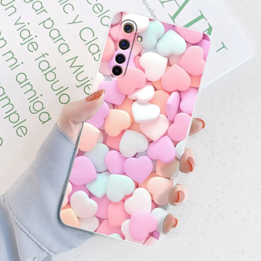 For Realme 6 Case Realme 6 Pro Watercolor Marble Transparent Cases For Realme 6S Cover For Realme6 i Silicone Back Bumper Funda
