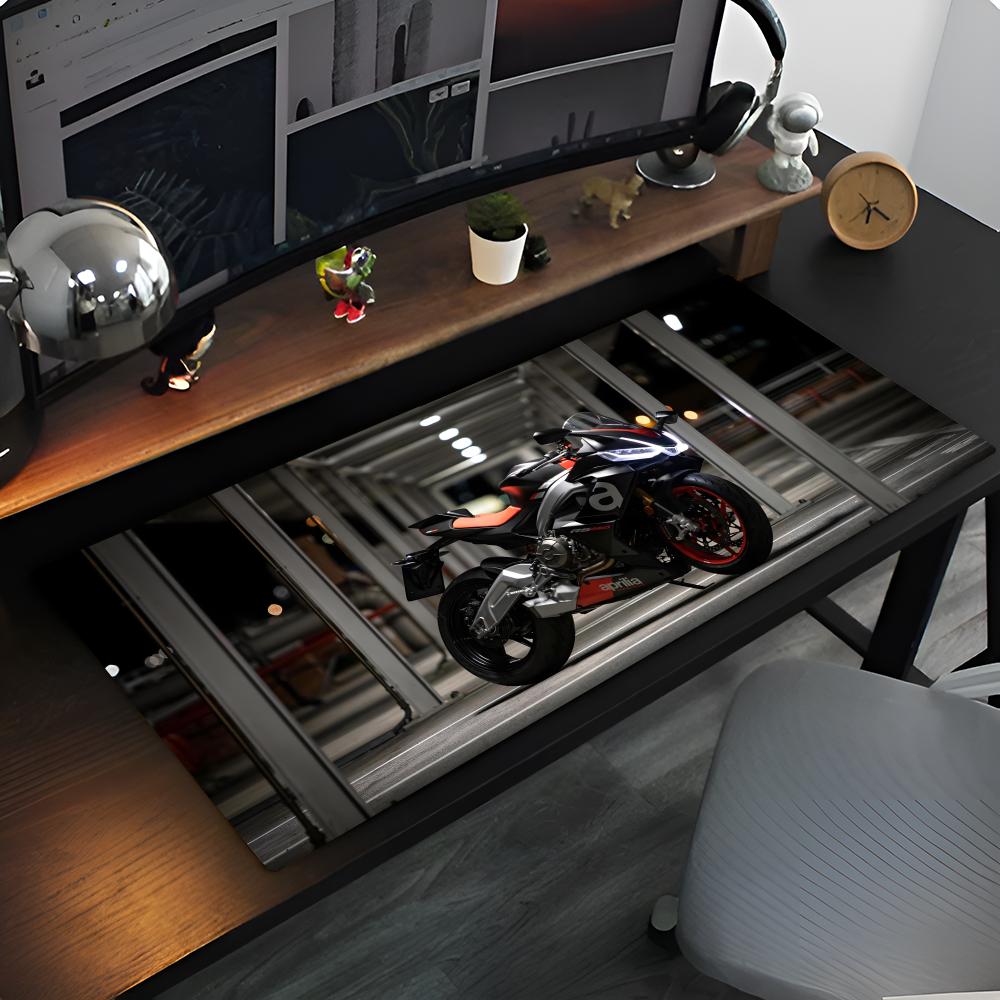 M-Motorcycle Logo A-Aprilia Mouse Pad Anime game mause pads cs lol XXL Home HD Computer Desk Mats Carpet Gamer Office Laptop Sof