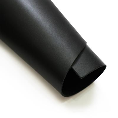 Couro Genuíno de Grão Integral Soletec, Folhas Grossas de Couro Bovino, Peças Pré-Cortadas para Artesanato e Costura, Preto, 1,5-1,7 mm (35,5x61cm)