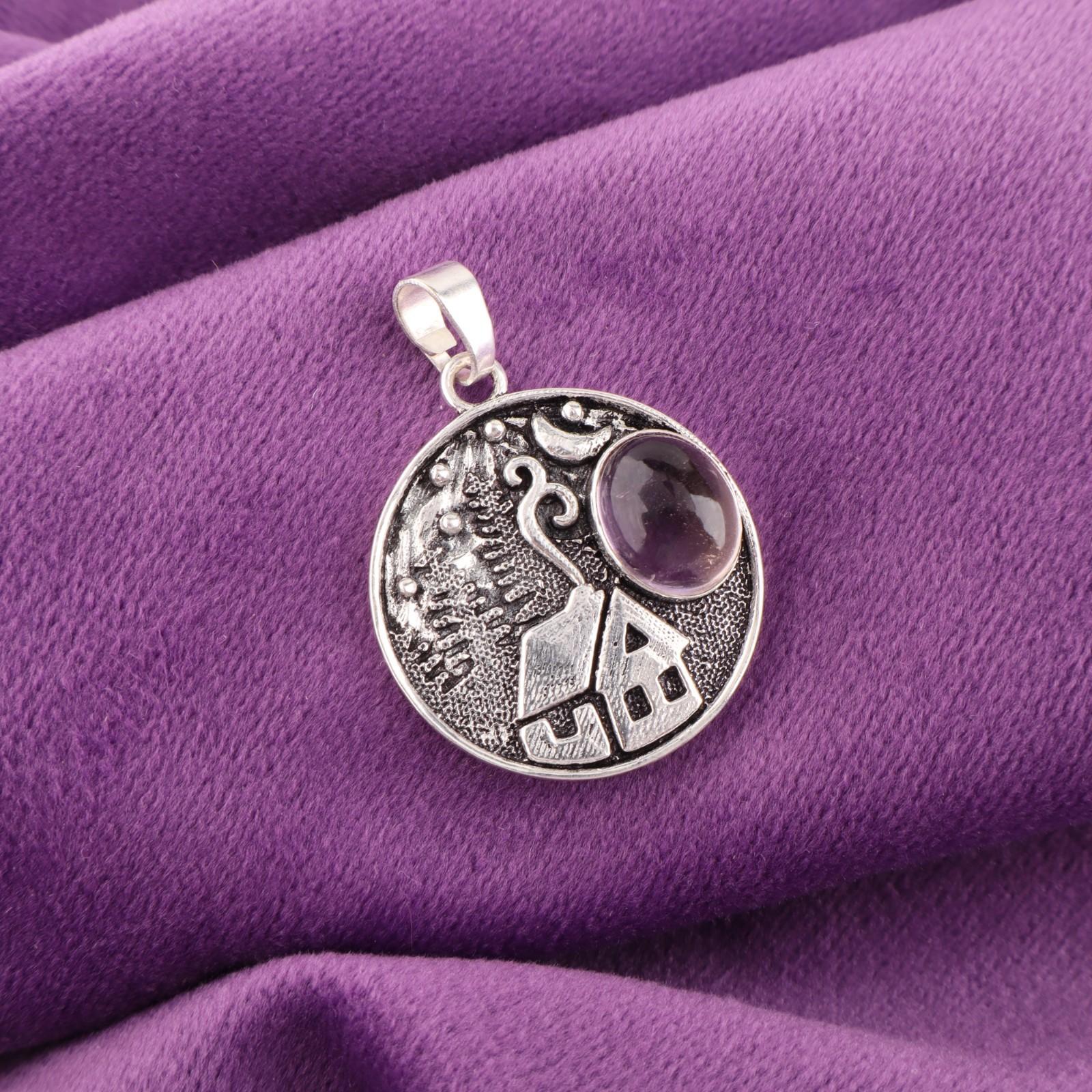 

Натуральный Аметрин Драгоценный Камень 925 Стерлинговое Серебро Ювелирное Изделие Подвеска 1,29 Свадебный Подарок CP-39-25