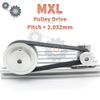 B134MXL To B192MXL MXL Timing Belt Tooth Pitch 2.032mm MXL Rubber Belt Width 4.8/6/10/12.7mm MXL Belt For CNC Synchronous Belt