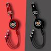 Car 3in1 USB Cable Battery Chargers Trim for Cadillac ATS BLS CT4 CT6 CTS ESCALADE STS XLR XT4 XT5 XTS SLS
