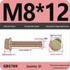 Verzinkter Sechskantflanschschraube mit Scheibe, Güte 8.8, M5-M12