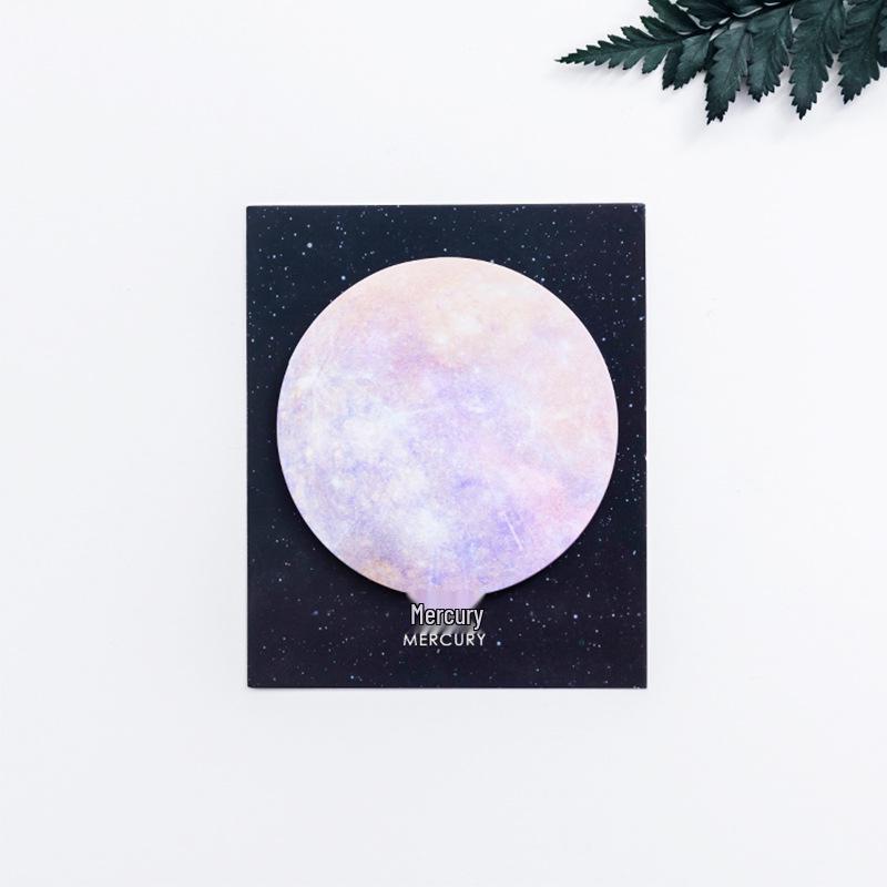 Zhi Shun Sci-Fi Planet Sticky Round Memo Pad