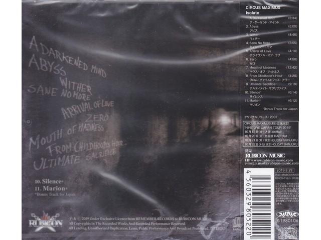 [CD] Isolate +2 Utwory Bonusowe Edycja Normalna CIRCUS MAXIMUS RBNCD1522 Metal NOWY