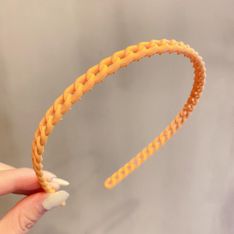 Korea Mode Lange Zahn Haarbänder Für Frauen Nicht Slip Haar Kämme Einfarbig Geometrische Lünette Femme Haar Zubehör Mädchen