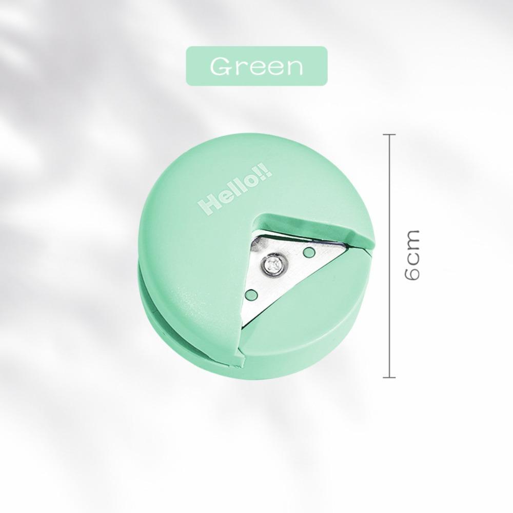 

Plastic R4 Corner Rounder Mini Round Angle Border Trimmer Card Rounded Cutter DIY Photo Scrapbook зелёный