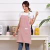 Linen Striped Cotton Apron Household Tasks Breathable Kitchens Apron Dining