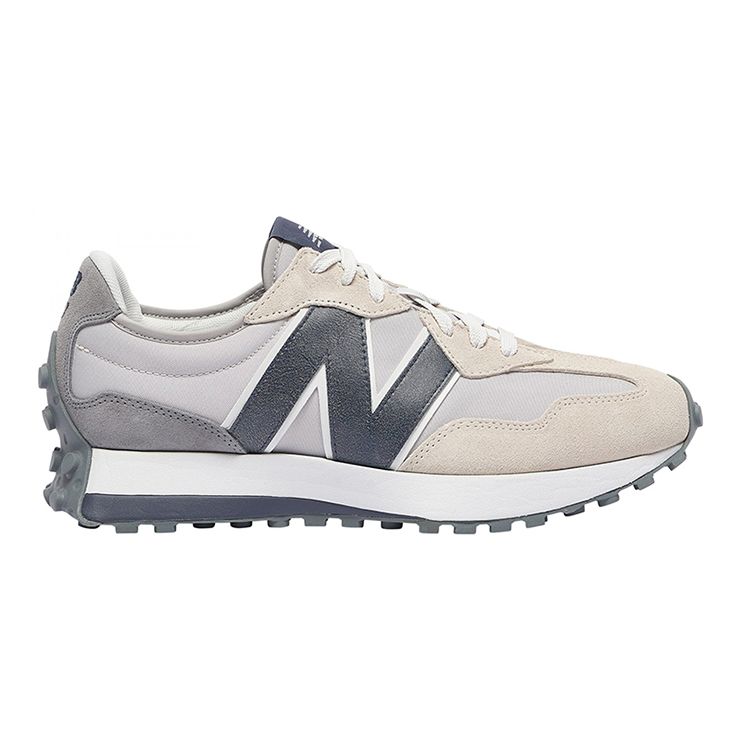 New Balance 327 Gray White Navy Blue Kids GS327GRY