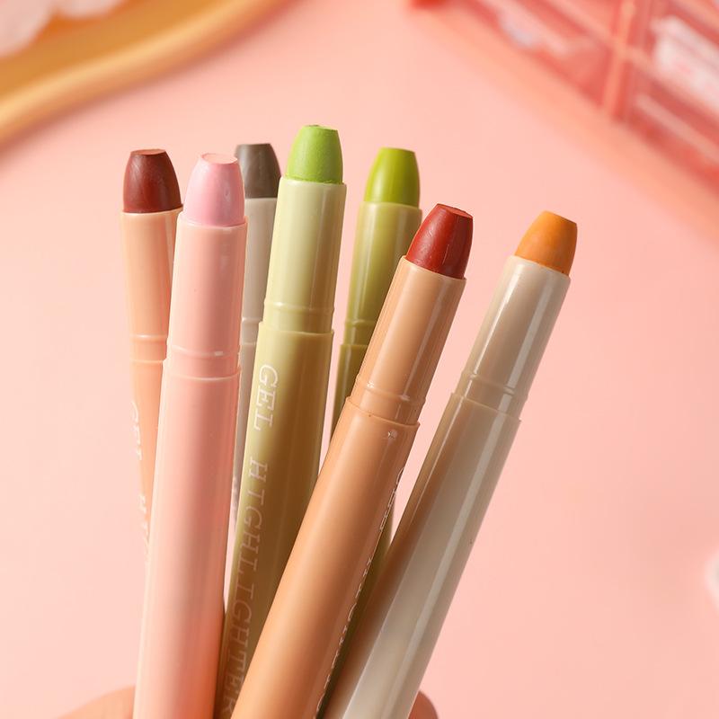 8Pcs/set Bible Highlighters, Vintage Morandi Colors, Non Bleeding Highlighters, Bible Safe Highlighters, Gel Pen Highlighter