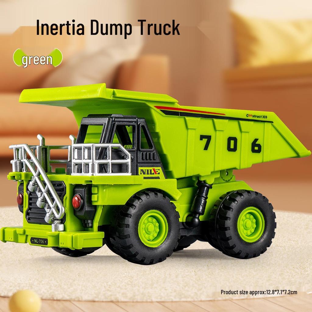 Eylemsizlik Mühendislik Aracı için Damperli Kova ve Forklift Durdurma Arabası Modeli ile Çocuk İtmeli Ekskavatör Oyuncağı.