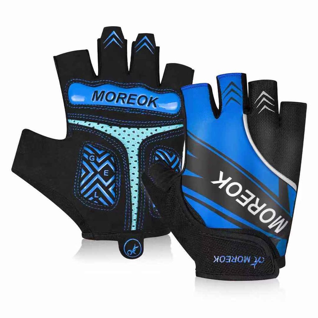 Cycling Gloves Half Finger Bike Gloves 5MM Pads Bike Gloves Shock-Absorbing Off-Road Bicycle Gloves Anti-slip Off-Road Bicycle Glo Practical Use