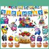 Party Suit Set Decoration Supplies Banner Cupcake Topper Space Alien