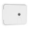 145 X 116mm RV Power Cord Hatch with Stainless Steel Lock and Keys 180 Degree Opening Electrical Access Door for