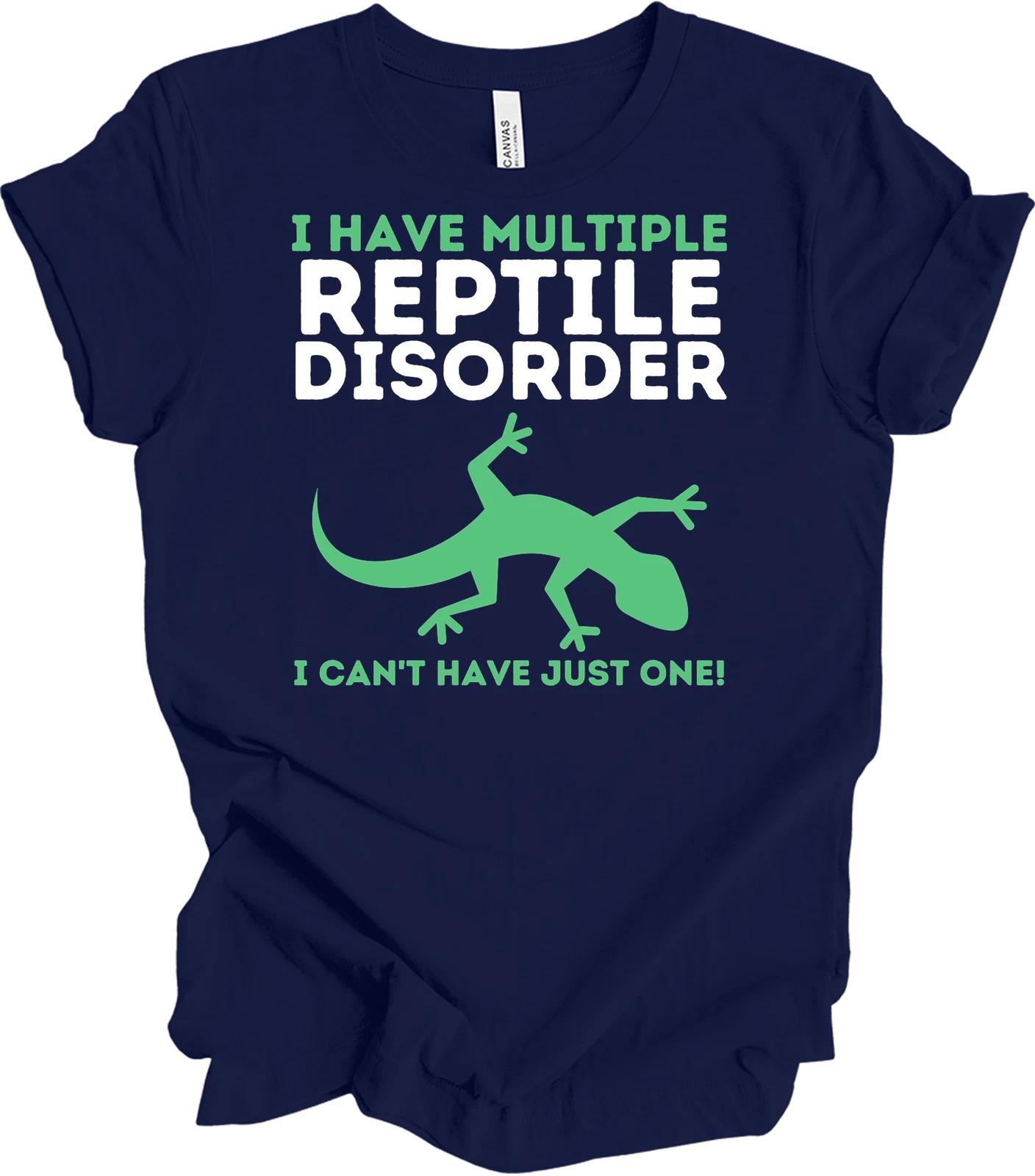 Funny Reptile Lover Shirt - Multiple Reptile Disorder Lizard Gecko Pet Gift XL