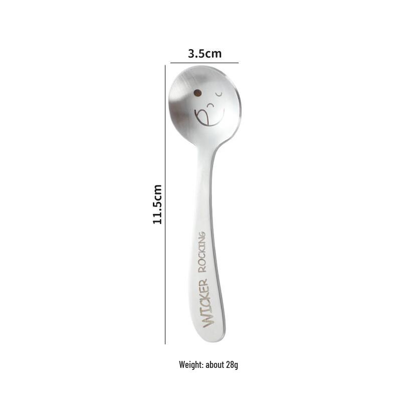 Smiling Face Kids Stainless Steel Spoons