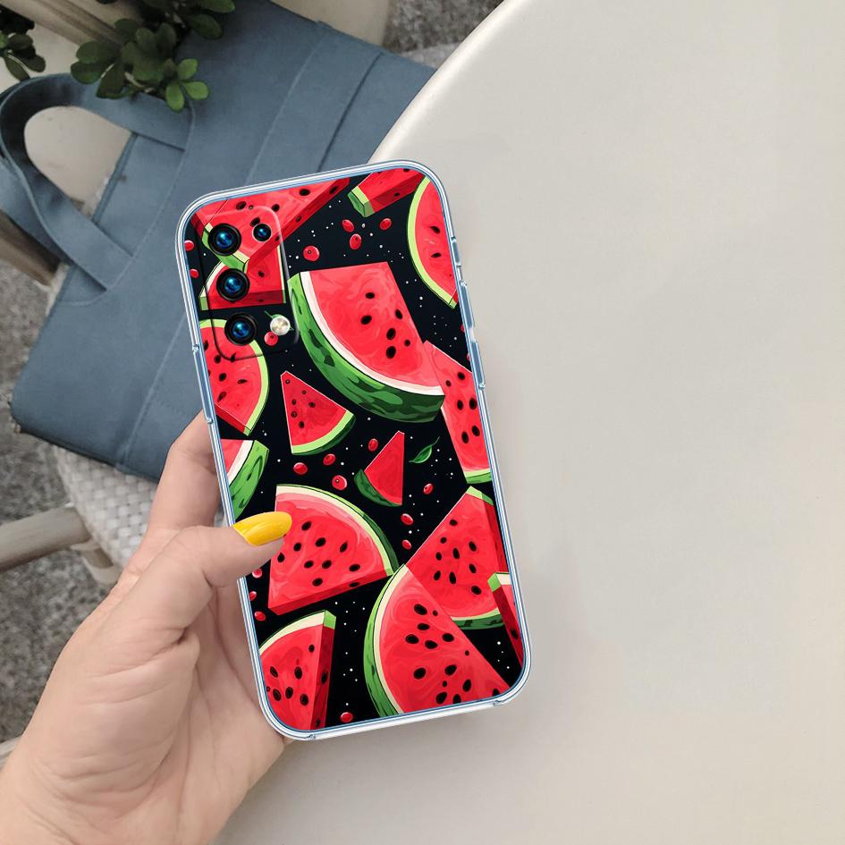 LO21 Cartoon Fruit Watermelon Case for LG K22 K30 K40 K40S K41 K42 K50 K50S K51 K51S K52 K61 K62 K71 K92 Q60 Q61 V40 V50 V60