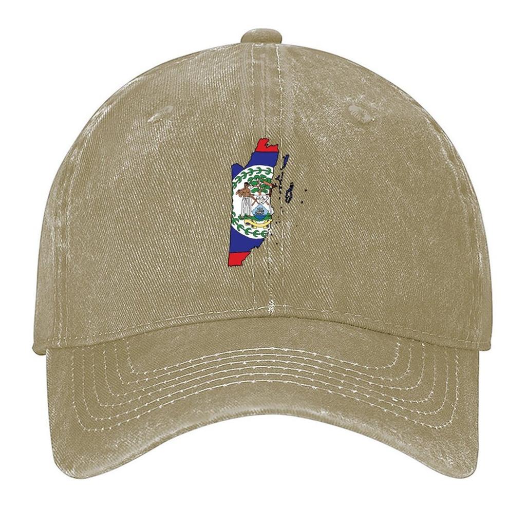 Belize country shape flag Baseball Cap Anime Hat beach hat winter hats for men Bobble Hat Girl Mens