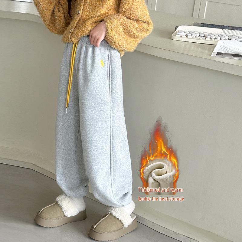 Mädchen Winterhosen mit Fleecefutter 2025: Dicke, gemütliche Freizeit-Sweathose