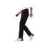 Li Ning Sports Trend Series Solid Color Mid Waist Breathable Versatile Loose Sports Long Pants Unisex Bottoms Black AYKV189-2