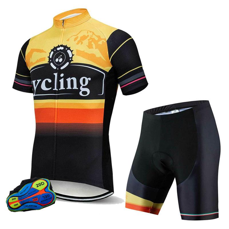2026 Best Seller Bicycle Suits Men's Bike Uniform Breathable Cycling Jerseys Sportswear Short Sleeve Bike Uniform with Pocket