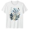 Watercolor Botanical T-Shirt Nature Floral Art Gift For Him And Her