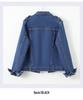 Women's Spring/Autumn 2025 Denim Jacket: Short, Slim Fit, Versatile Single-Breasted Long-Sleeve Cardigan