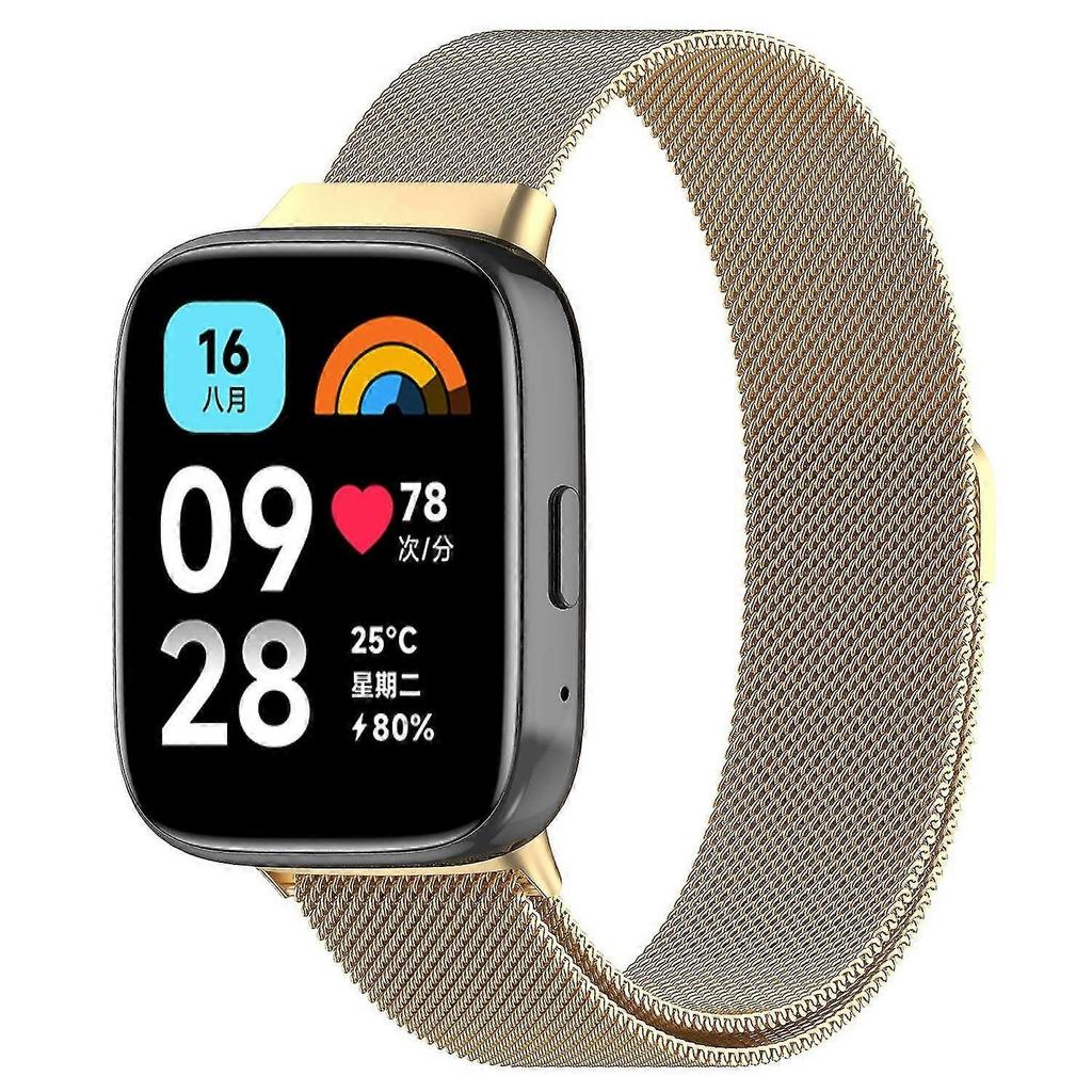 For Xiaomi Redmi Watch 3 Active/Watch 3 Lite Metal Replacement Band Magnetic Milanese Watch Strap