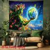 2D Flat HD Mother Earth Tapestry Polyester Fabric Wall Art for Living Room