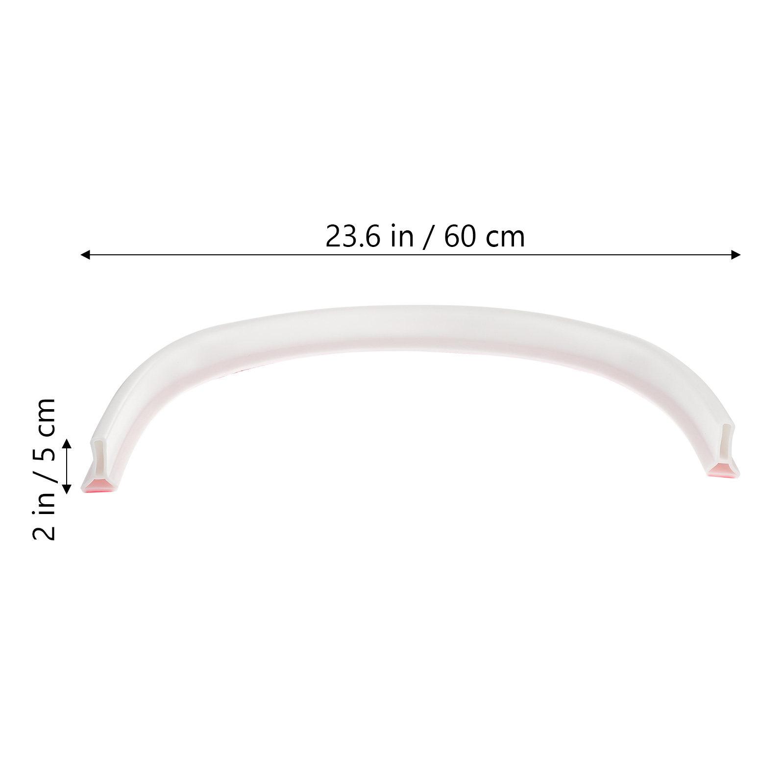Bendable Silicone Water Retaining Strip Shower Room Baffle Strip for Dry Wet Separation Shower Door Seal Water Barrier System белый