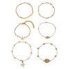 Hot-selling multi-layer anklet set, starfish shell shape foot decoration, vacation beach foot decoration