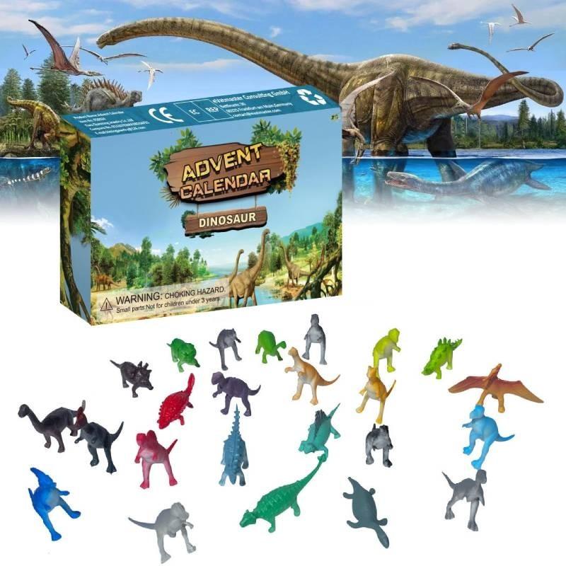 Christmas Countdown Blind Box For Kids Plastic Animal World Toy Gift Box