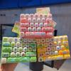 1 Stück Cartoon Frosch Huhn 26-Tasten Keycap Clicker Anti-Stress Fidget Tastatur Schlüsselanhänger Entspannungsanhänger Partygeschenke Geschenke