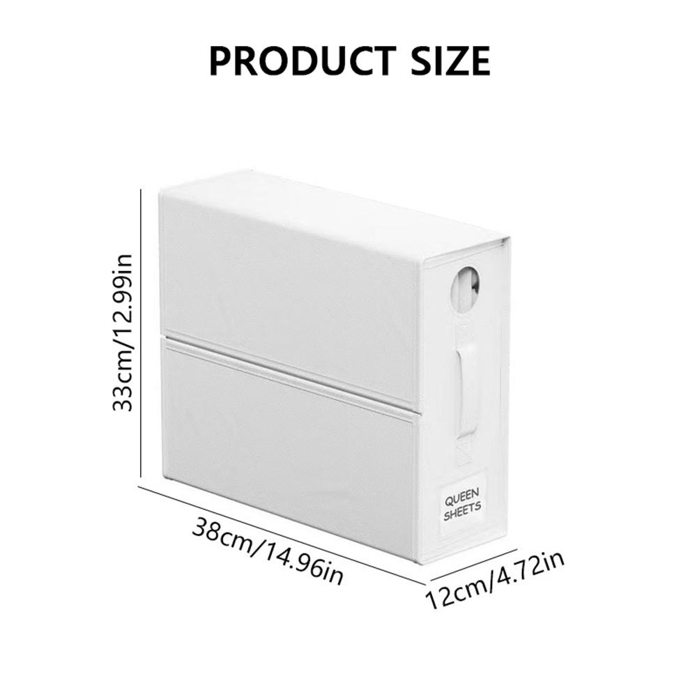 Хранение и организация дома - Штабелируемые ящики для хранения с крышкой Набор для хранения под кроватью из 4 штук Хранение одежды для шкафов под кроватью на лофте белый 3290₽
