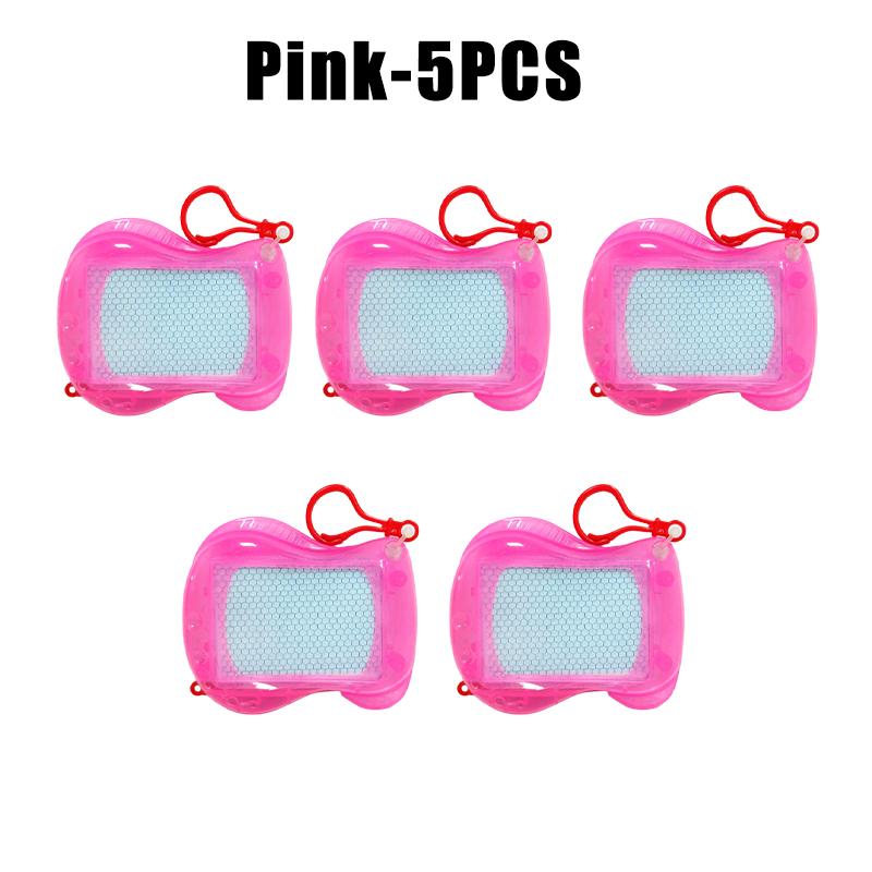 Kids Magnetic Doodle Board Keychain Portable LCD Writing Tablet Mini Drawing Pad Travel Toy Educational Erasable Gift