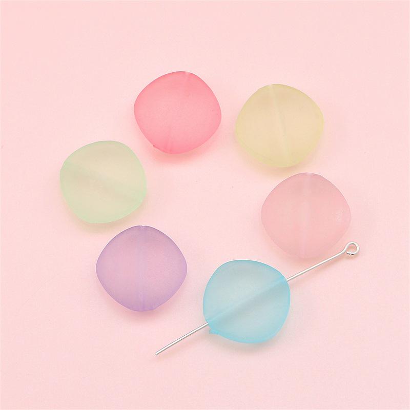 

Acrylic Frosted Peach Heart Rhombus Geometric Beads for DIY Earrings & Bracelets Random Mixed Colors 6 pcs/pack