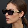 Nuova moda occhiali da sole quadrati da uomo e da donna tendenza occhiali da sole moda avanzata donna