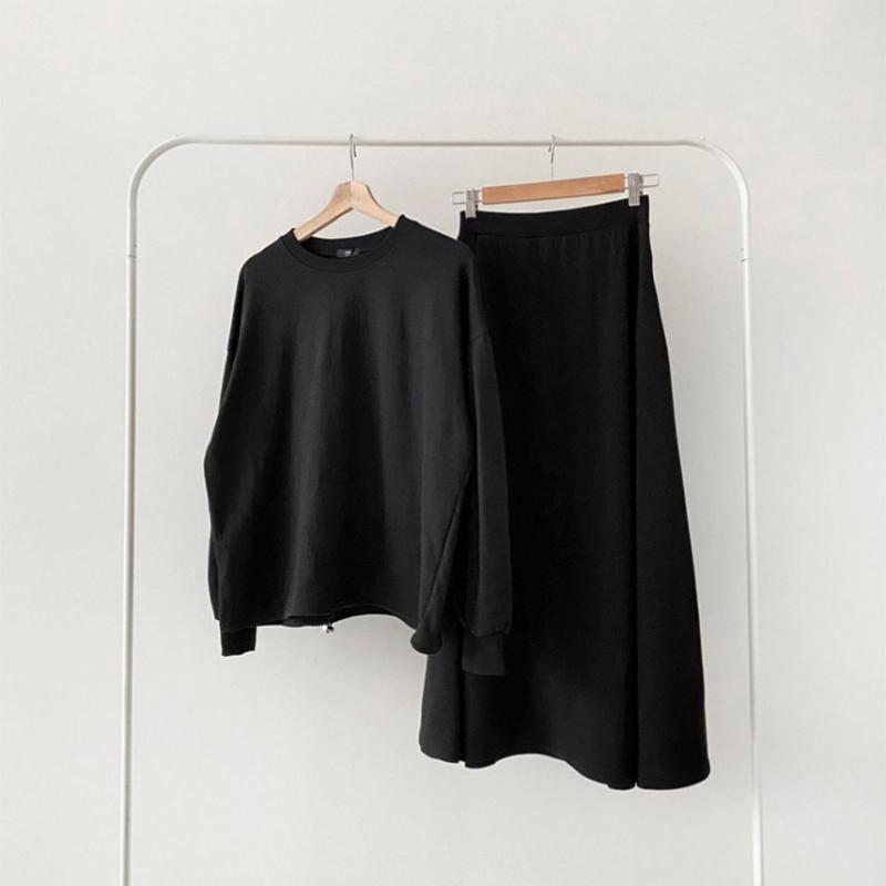 Shop Women Daily T shirT Long skirT seT Ara wseT 3022 Ivory