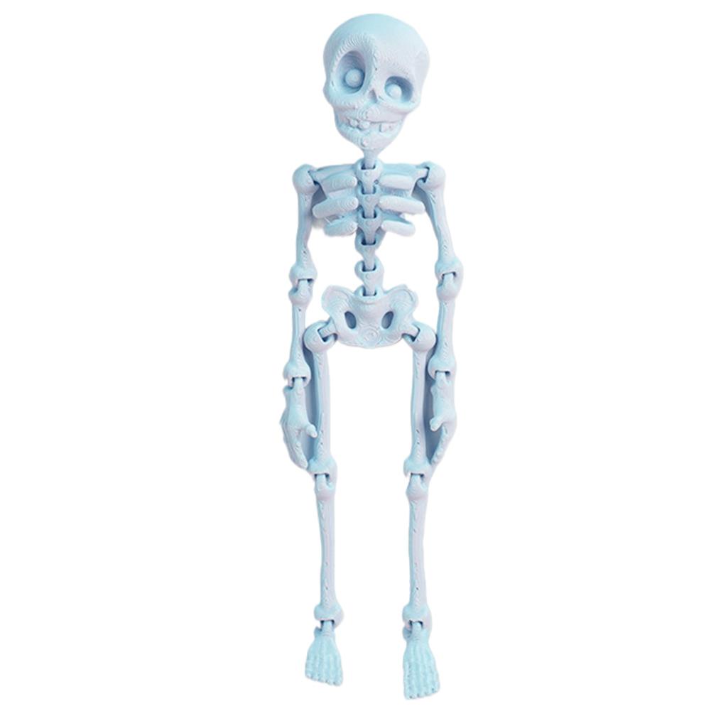 Mini Colorful Skeleton Fridge Magnets Funny Halloween Bone Decor Magnetic Toys Refrigerator Home Halloween Party Decoration