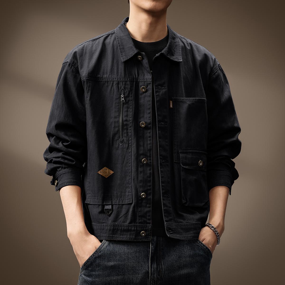 Мужская высококачественная американская ретро тяжелая охотничья куртка – Рабочая одежда Осень/Зима: Свободный, Крепкий и Красивый. 2XL (suitable for 160–180 jin)