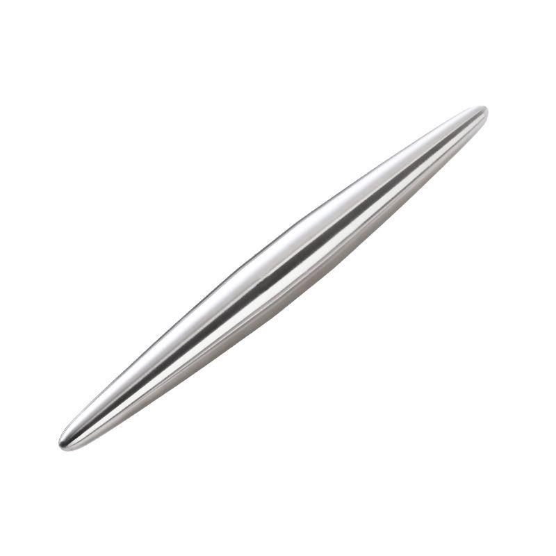 Fish Belly Flour Stick Rolling Pin, Creative Baking Tool with Pointed Ends, 304 Stainless Steel for Home and Hotel Use